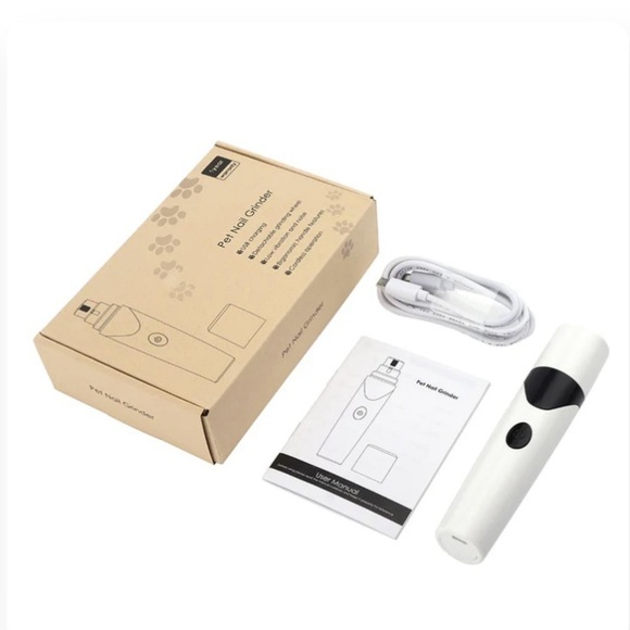 Soft Pet Paws Rechargeable Pet Nail Grinder Trimmer [White], NWT - Picture 1 of 5